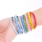 Bracelet en silicone souple 12 pi�ces / ensemble pour enfants, outils d'enseignement des maths, table ...