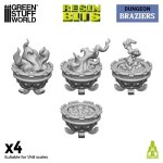 Braseros m�di�vaux x4