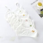 Brassires fines en coton et a dessins pour jeunes filles, 3 pices / lot, soutien - gorge mignon avec ...