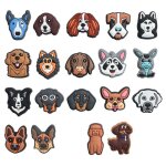 Breloques de chaussures de chien kawaii, dcoration pour crocs, enfants, femmes, cadeau de nol, faveurs ...