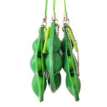 Breloque en forme de pois, 3 pices, breloques, ornement, anti - stress, jouets de dcompression, anti ...