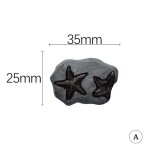 Breloque en r�sine, breloque en forme de fossile, bijou pendentif, fabrication de colliers, 8 pi�ces