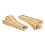Bri train aiguillages courbes - 144 mm