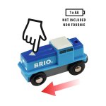 Brio 33130 locomotive de fret bleue a piles Brio 33130 locomotive de fret bleue a piles
