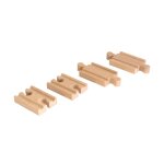 Bri train lot 4 mini rails double male / double femelle 54 mm Bri train lot 4 mini rails double male / double femelle 54 mm