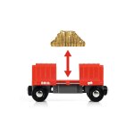 Bri train wagon cargo rouge