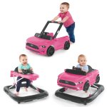 Bright starts trotteur b�b� 3 en 1 ford mustang rose