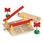 Brio - 33388 - circuits de train en bois - passage a niveau