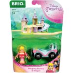 Brio 7312350333145 - belle au bois dormant et wagon - disney princesses