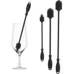 Brosse a biberon en silicone, brosses de nettoyage de bouteille, brosse de nettoyage de bouteille d'eau ...