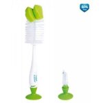 Brosse pour biberon et ttine avec ventouses - canpol babies - 56 - 122 - vert - pour bb