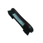 Brosse de billard - crins de cheval - 10 1 / 2  - noir et blanc