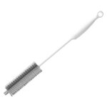 Brosse de bouteille elastique en silicone anti - rayures, epurateur de verre, brosse de nettoyage, accessoires ...