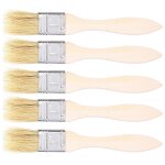 Brosse  huile pour barbecue de camping en plein air, 5 pices, brosse  huile, manche en bois, accessoire ...