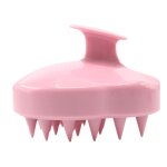 Brosse de massage pour cuir chevelu en silicone, 5 couleurs, main, shampoing, douche, peigne a cheveux, ...