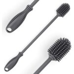 Brosse de nettoyage ecologique en silicone pour biberons - manche de 31, 8 cm de long, rsistante aux ...