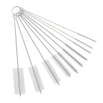 Brosses de nettoyage multifonctions en acier inoxydable, 10 pièces / lot, pour lavage de biberons, biberons ... Brosses de nettoyage multifonctions en acier inoxydable, 10 pièces / lot, pour lavage de biberons, biberons ...