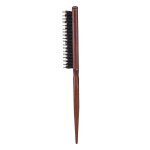 Brosse a poils de sanglier naturels, peigne moelleux, manche en bois, outils de coiffure, de haute qualit ...
