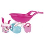 Brouette de plage hello kitty + seau garni + arrosoir - jeux de sable plein air enfant - des 10 mois