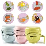 Broyeur d'aliments pour b�b�s, filtre a vaisselle, suppl�ment d'hygi�ne manuel, paille de bl�, mat�riau ...