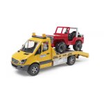 Bruder camion de dépannage mercedes - benz avec treuil et jeep Bruder camion de dépannage mercedes - benz avec treuil et jeep