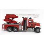 Bruder camion pompier mack granit avec echelle et pompe a eau fonctionnelles