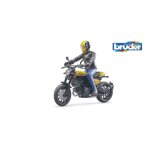 Bruder moto scrambler ducati avec motard Bruder moto scrambler ducati avec motard