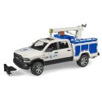 Bruder ram 2500 camion de service avec grue et gyrophare