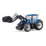 Bruder tracteur new holland t7. 315 bleu avec fourche