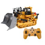 Bulldozer 9 canaux 2. 4g 1 / 24 rc, mod�le de v�hicule en alliage, jouet electrique interactif pour enfants ...