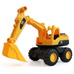 Bulldozer en plastique robuste, jeu de v�hicules de construction, pelleteuse, camion a benne, jouets