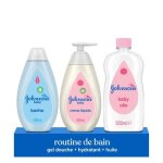 Bundle soin complet johnson's baby : huile pour b�b� (500 ml) ¿ lotion hydratante (500 ml) ¿ bain multisenso ...