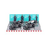 Burago - 4 maquettes plastique + m�tal auto formule 1 w12 - w13 - w14 e performance - lewis hamilton ...