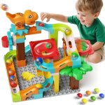 Burgkidz circuit de billes 90 pices - jeu de construction cratif et educatif pour enfants 3 - 8 ans, ...