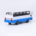 Bus peint a l'echelle ho, paysage de la route et du train, echelle 1:100