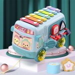 Bus scolaire intellectuel pour b�b�, jouets educatifs, musique, piano, bus, instrument de musique pour ...