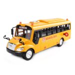 Bus scolaire miniature de simulation � inertie en jouet pour enfant, voiture de jeu �ducatif, mod�le ...