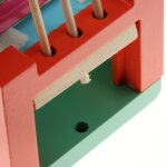 Bus de traction en bois 8 cls pour enfants, jouet de piano educatif en forme d'animal