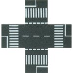 Busch environnement - bue7074 - modlisme ferroviaire - carrefour asphalte - echelle ho - busch