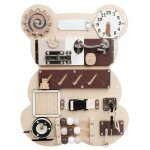 Busy board tableau activit� montessori conseil d'activit� sensorielle jouets en bois