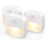 By anker [pack de 3] lumi veilleuse - lampe murale autocollante avec led de couleur chaude, dtecteur ...