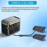 C�ble d'alimentation r�partiteur en y 12awg xt60i vers dc8mm femelle xt - 60i vers double dc7909 femelle ...