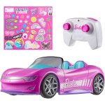 Cabriolet radiocommand barbie, voiture dcapotable rose avec tlcommande, peut contenir 2 poupes barbie, ...