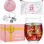 Cadeau d'anniversaire 21 ans pour ses filles, femmes, verres a vin sans pied personnalisables, idée cadeau ... Cadeau d'anniversaire 21 ans pour ses filles, femmes, verres a vin sans pied personnalisables, idée cadeau ...