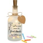 Cadeau pour maman, bouteille lumineuse led avec inscription en allemand � beste mama der welt �, d�coration ...