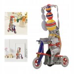 Cadeaux retro de moto a roues k3 en metal a remontee