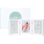 - cadre empreintemain pied bebe avec argile anti - fissuration, kit empreinte bebe pour cadeau bebe naissance, ...
