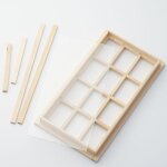 Cadre de fen�tre en bois 1:12 pour maison de poup�e, d�cor de jardin f�erique, meubles miniatures, jouets ...