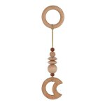 Cadre de gymnastique pour bb, pendentif en bois, anneau de dentition en silicone, perles, hochet pour ...