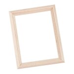 Cadre photo miniature en bois massif pour maison de poup�e, accessoire de mobilier, echelle 1 / 12